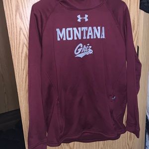 Maroon Under Armour Montana Griz hoodie